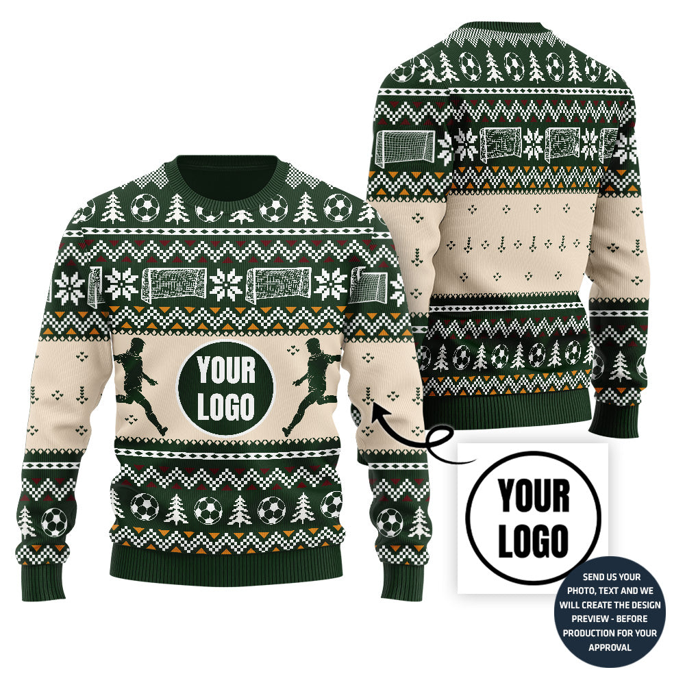 Custom Soccer Christmas Sweater For Holiday