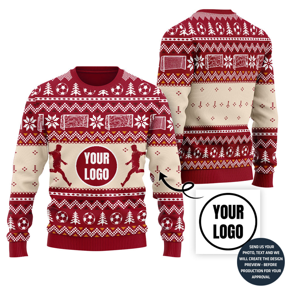 Custom Soccer Christmas Sweater For Holiday