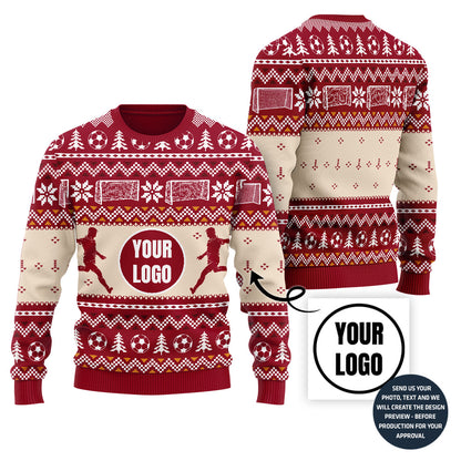 Custom Soccer Christmas Sweater For Holiday
