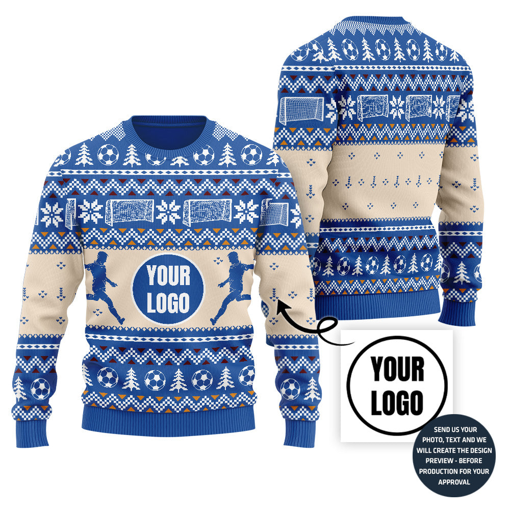 Custom Soccer Christmas Sweater For Holiday