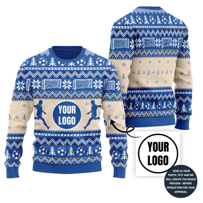 Custom Soccer Christmas Sweater For Holiday