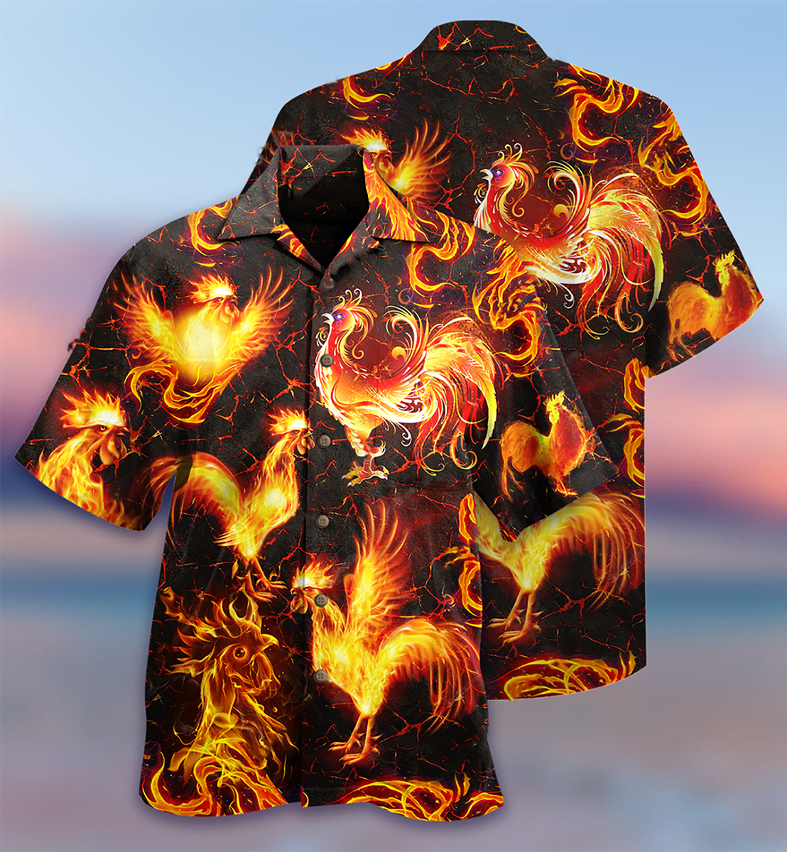 Chicken Fire Love It - Hawaiian Shirt 