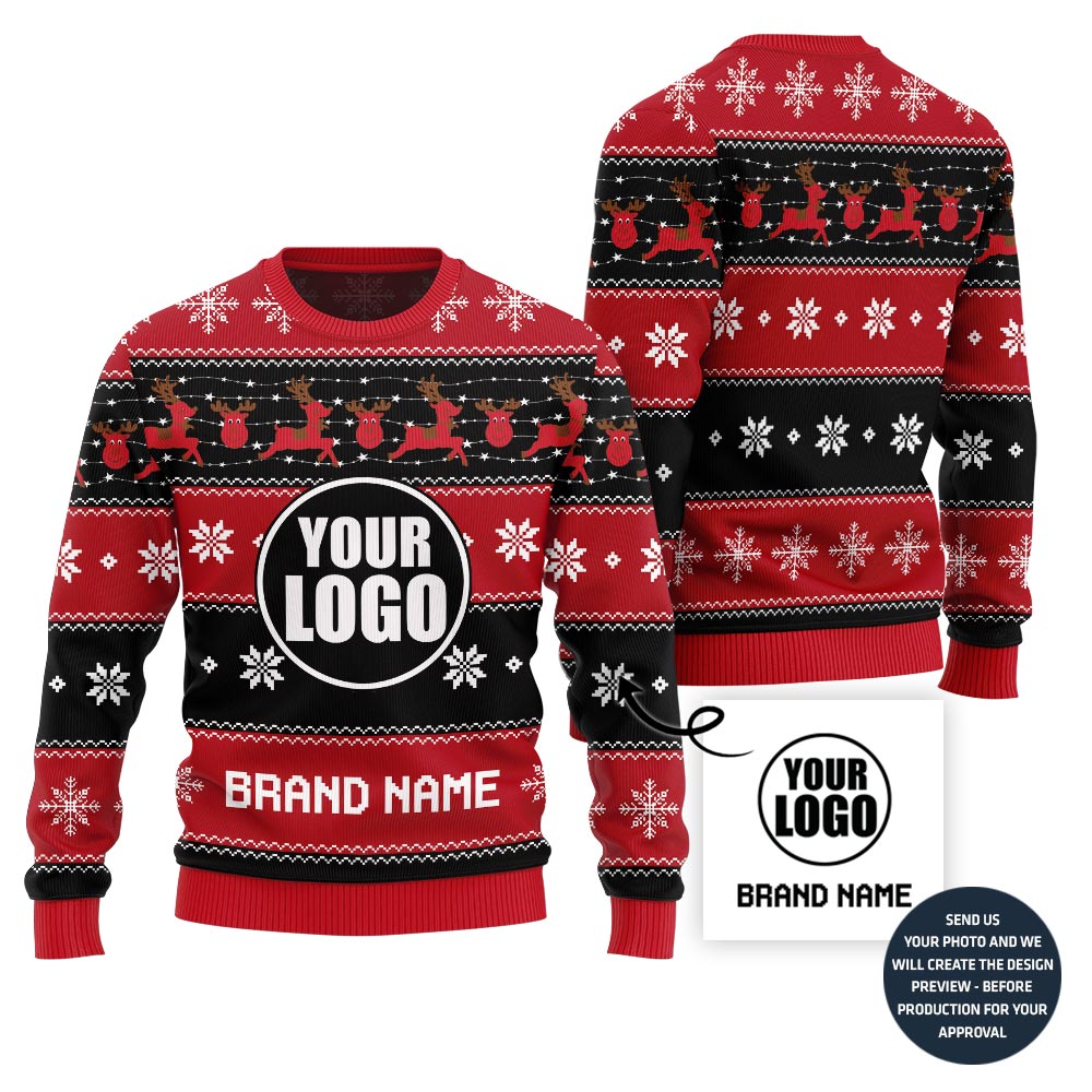 Holiday Christmas Vibe Custom Ugly Christmas Sweater