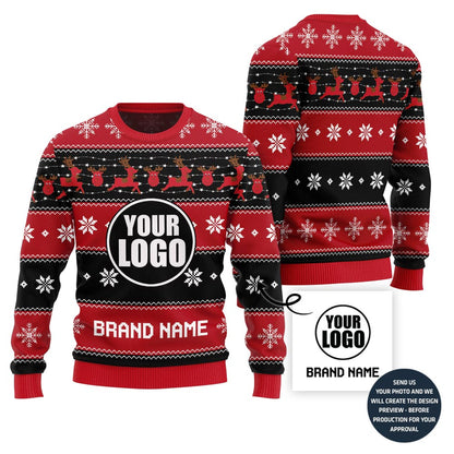 Holiday Christmas Vibe Custom Ugly Christmas Sweater