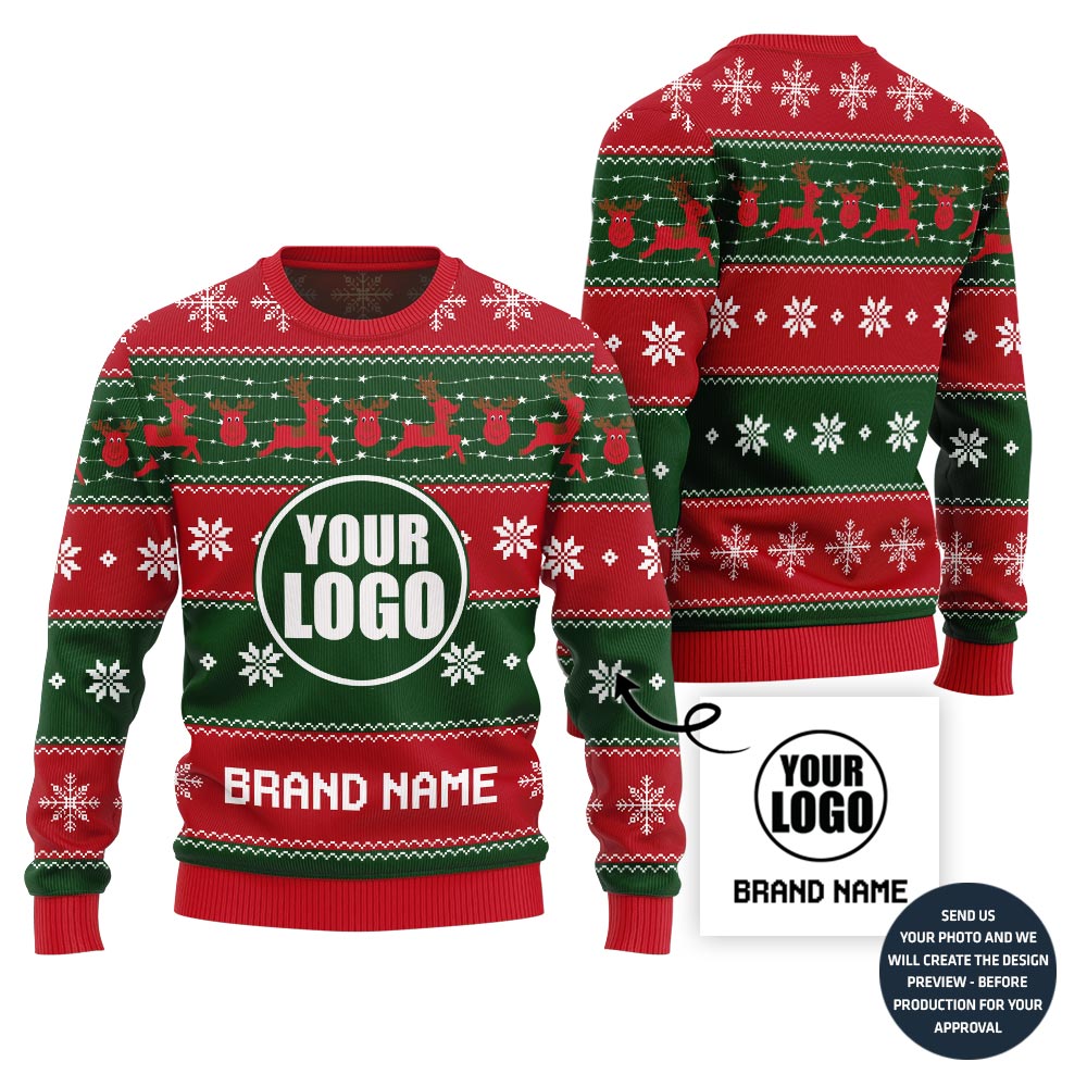 Holiday Christmas Vibe Custom Ugly Christmas Sweater