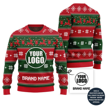 Holiday Christmas Vibe Custom Ugly Christmas Sweater