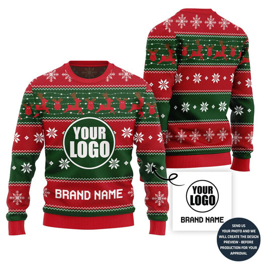 Holiday Christmas Vibe Custom Ugly Christmas Sweater