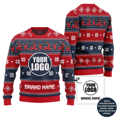 Holiday Christmas Vibe Custom Ugly Christmas Sweater