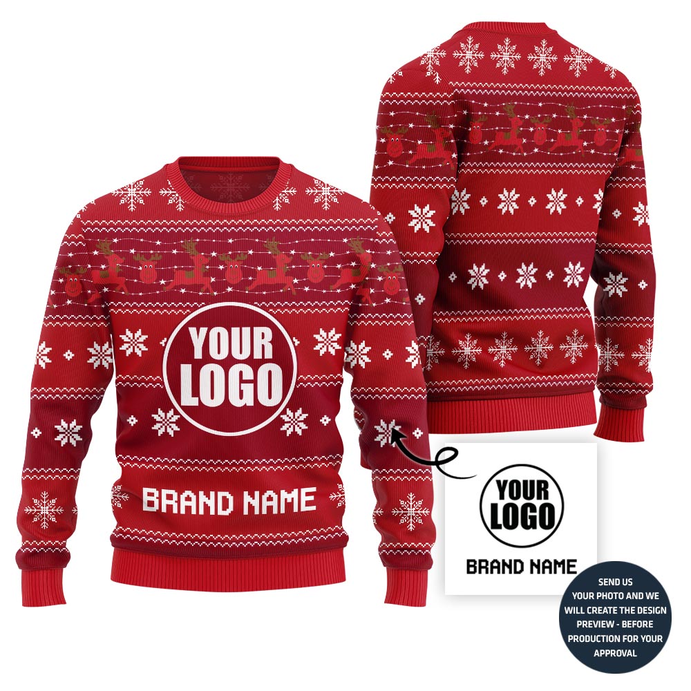 Holiday Christmas Vibe Custom Ugly Christmas Sweater