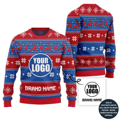 Holiday Christmas Vibe Custom Ugly Christmas Sweater
