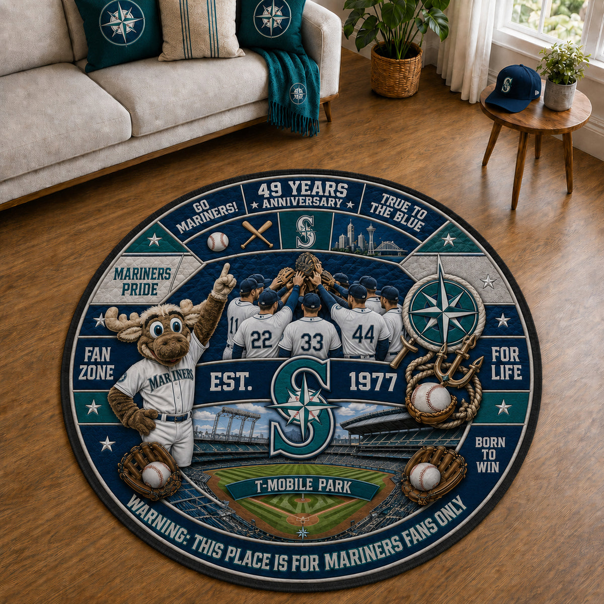 Alfombra personalizada de bienvenida premium de equipo de la MLB – Felpudo de béisbol personalizado