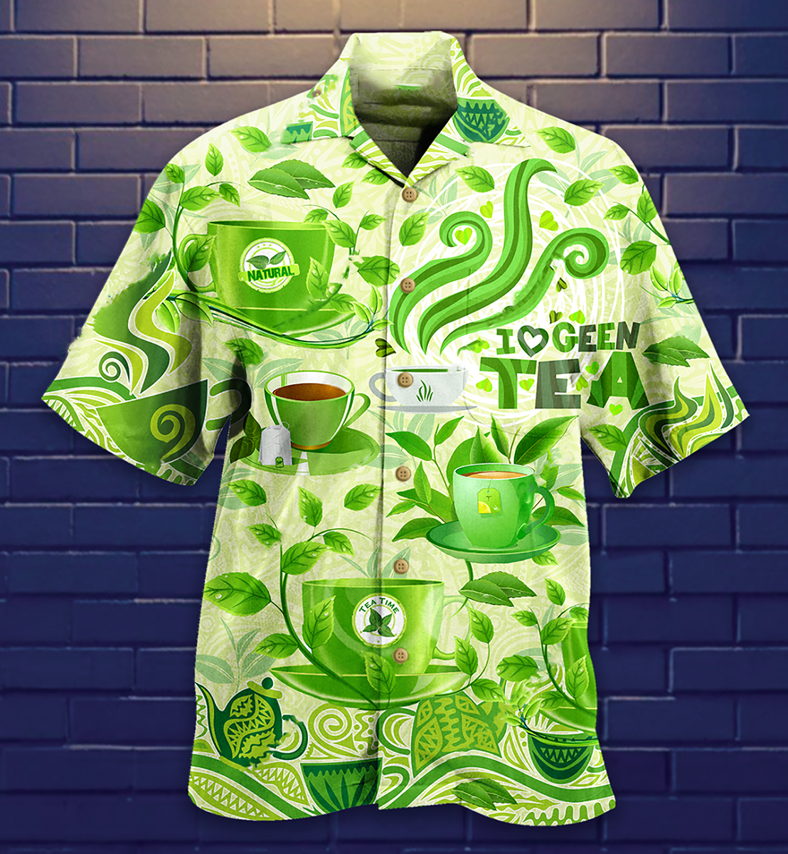 Tea Love Green Tea - Hawaiian Shirt 