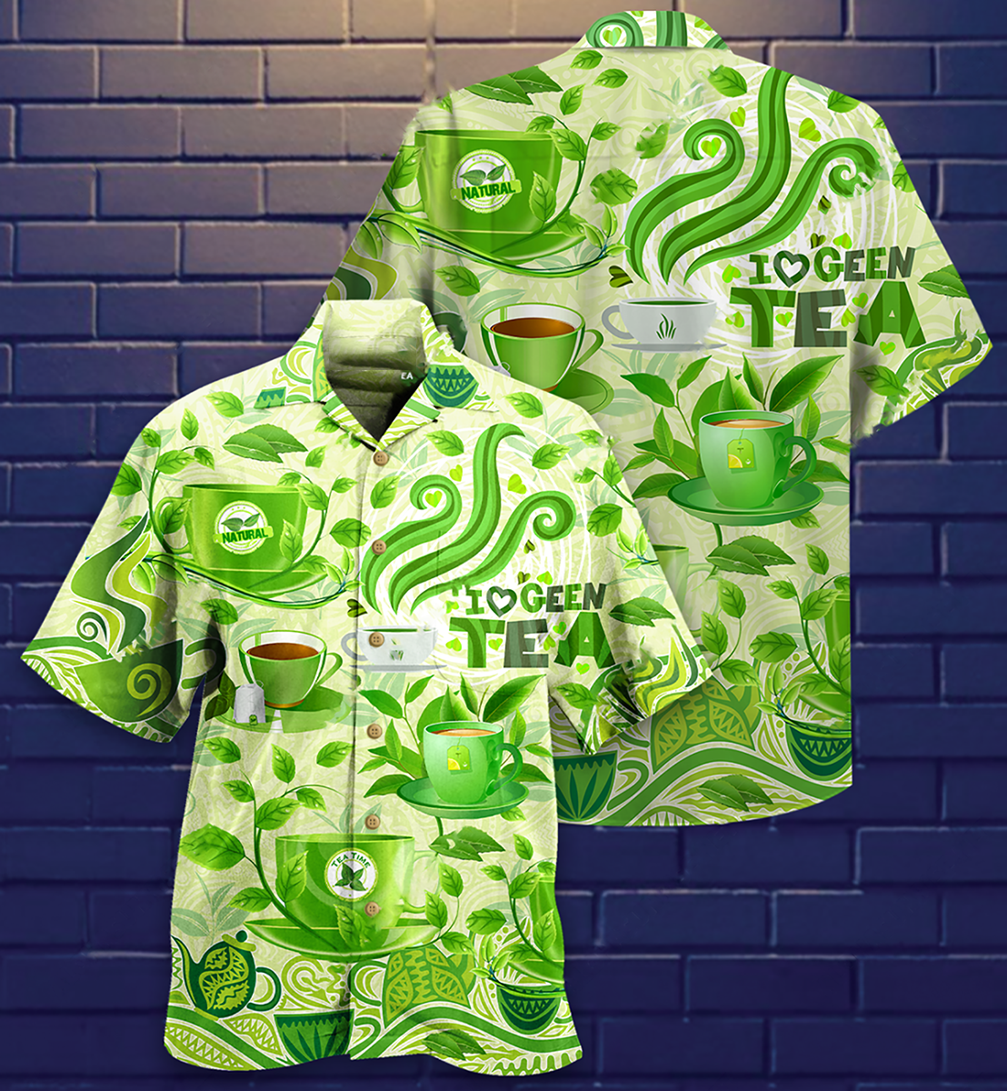 Tea Love Green Tea - Hawaiian Shirt 