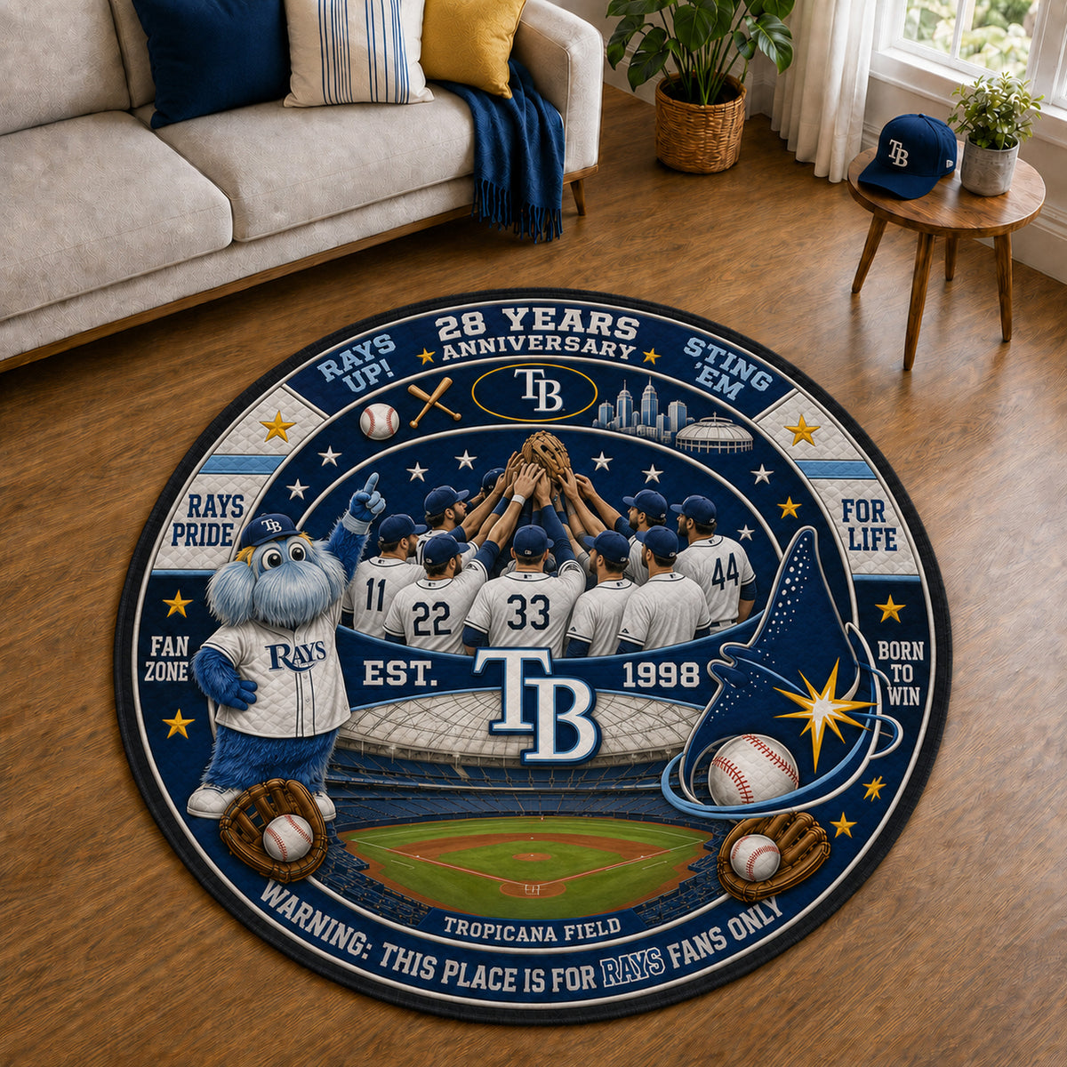 Alfombra personalizada de bienvenida premium de equipo de la MLB – Felpudo de béisbol personalizado
