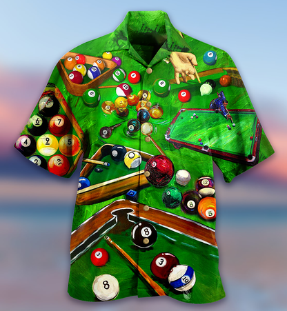 Billiard Enthuse Green Style - Hawaiian Shirt 