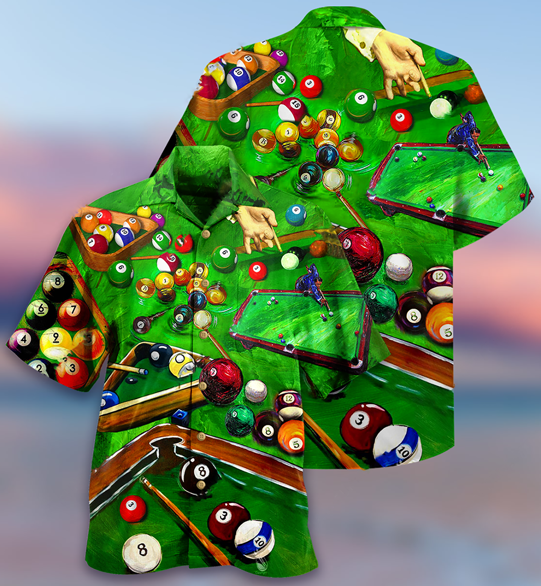 Billiard Enthuse Green Style - Hawaiian Shirt 