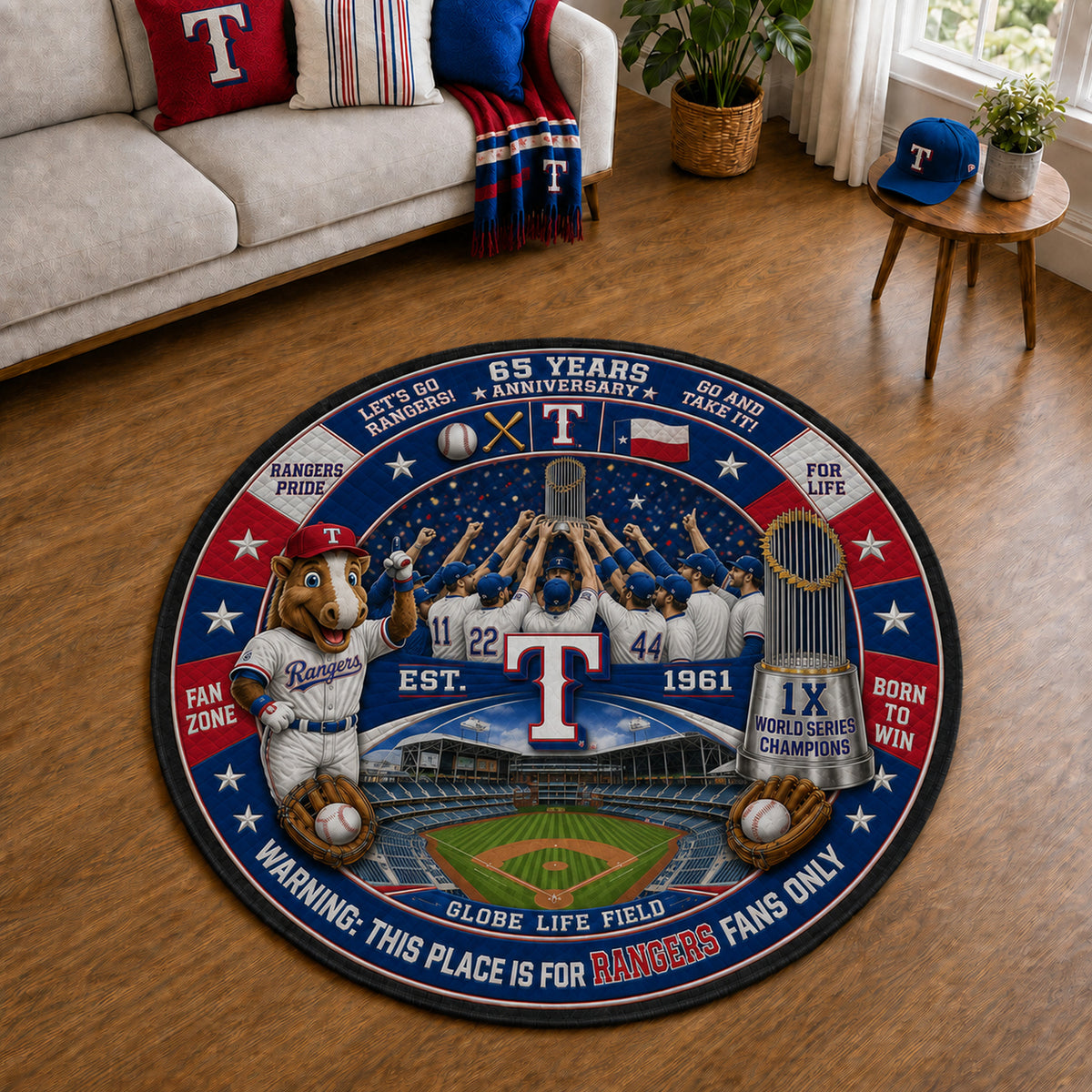 Alfombra personalizada de bienvenida premium de equipo de la MLB – Felpudo de béisbol personalizado