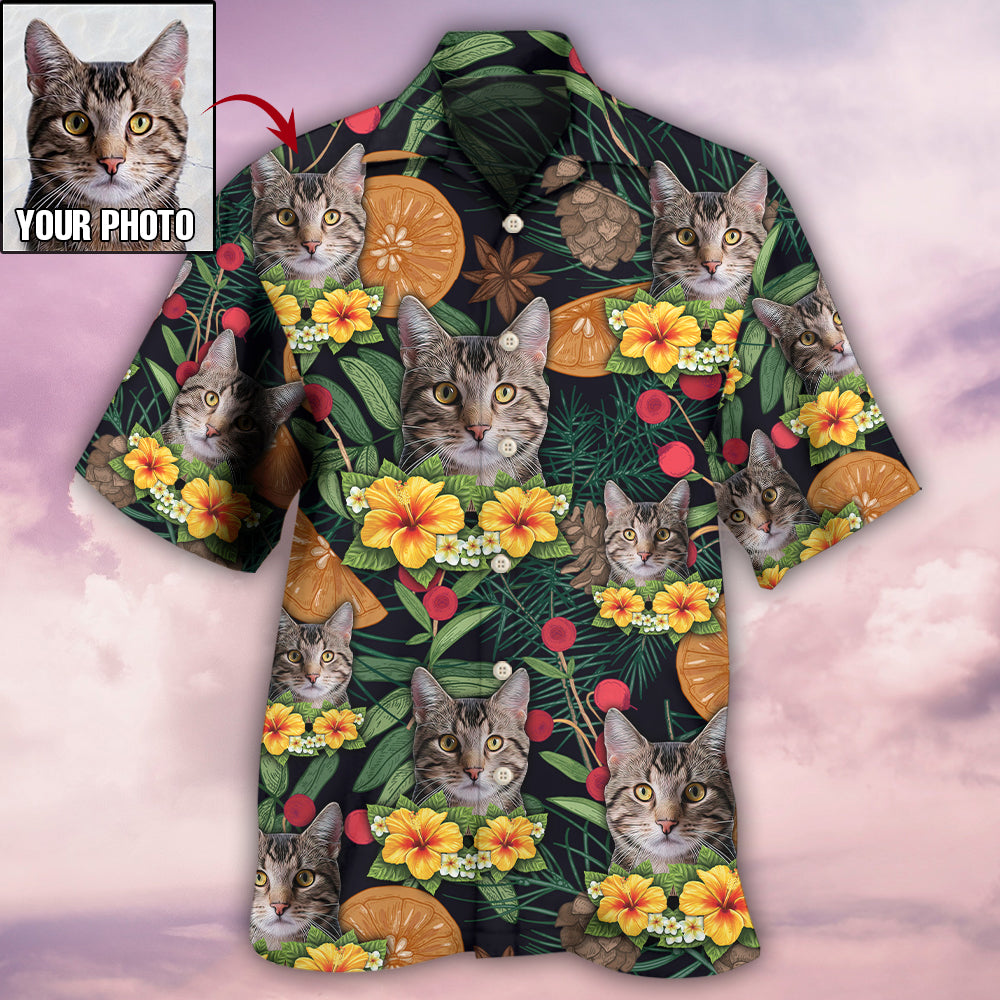Cat Tropical Various Style Custom Photo - Hawaiian Shirt 