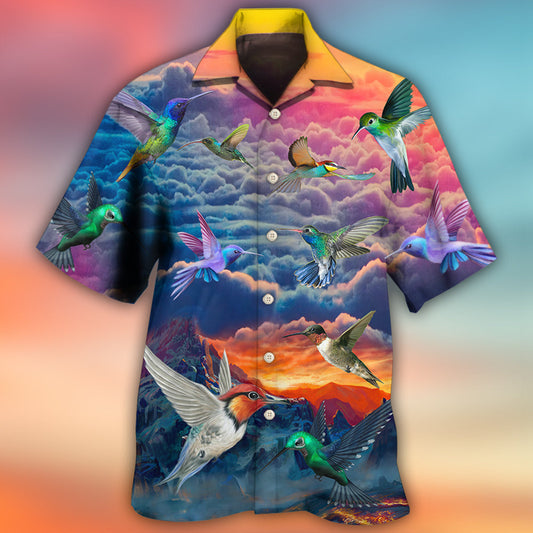Hummingbird Amazing In The Dream Sky - Hawaiian Shirt 