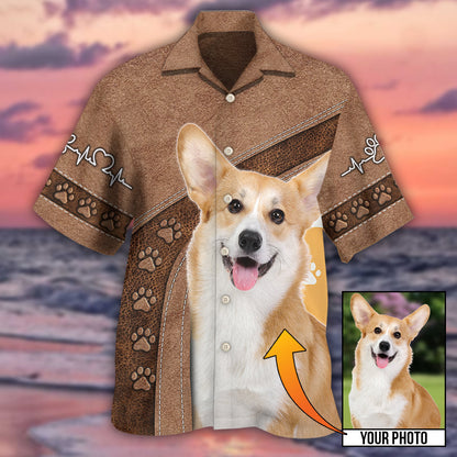 Dog Paw My Lovely Dog Classic Custom Photo Personalized - Hawaiian Shirt 