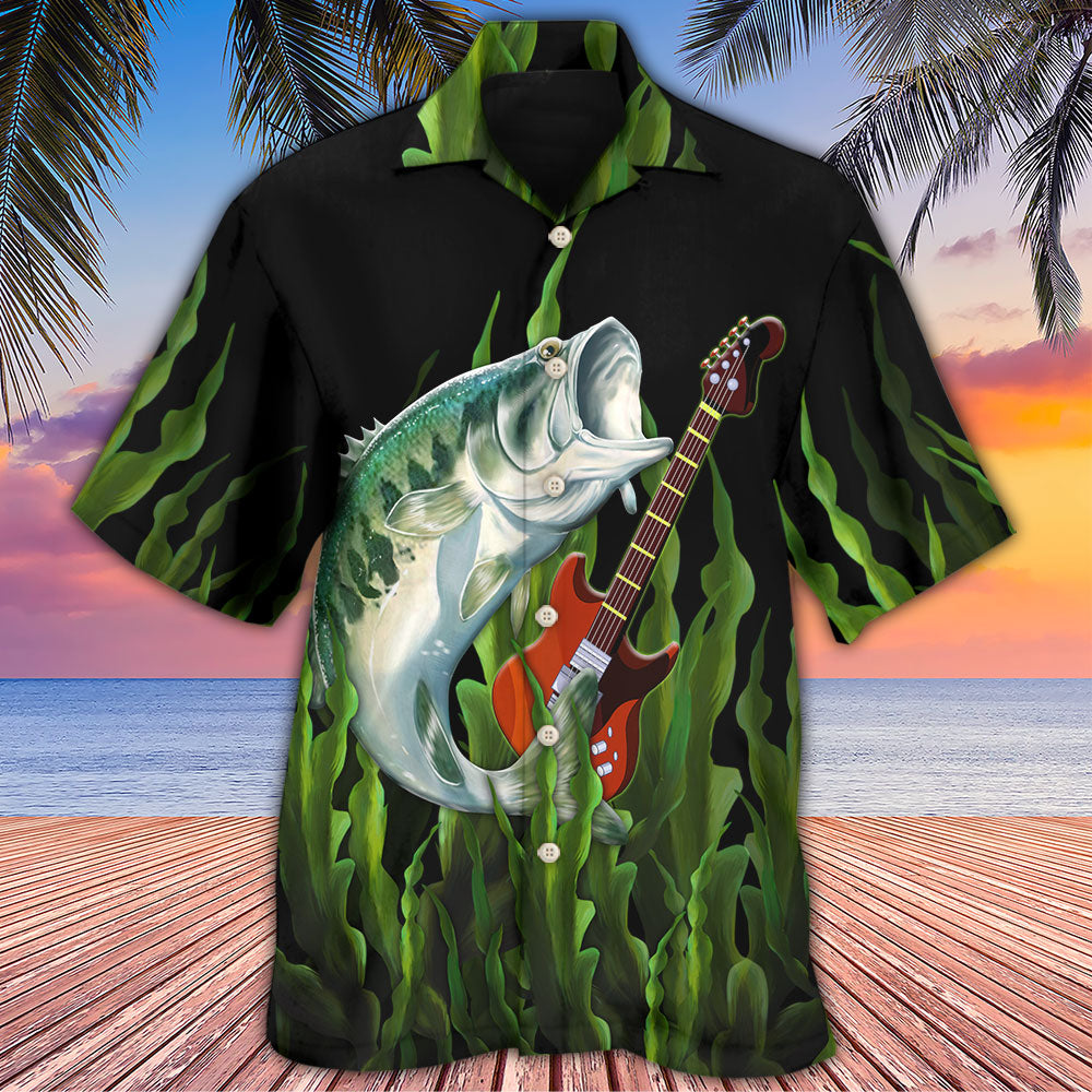 Fishing I Like Fishing And Guitars - Hawaiian Shirt 