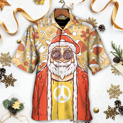 Christmas Santa Cutie Hippie Groovy - Hawaiian Shirt 