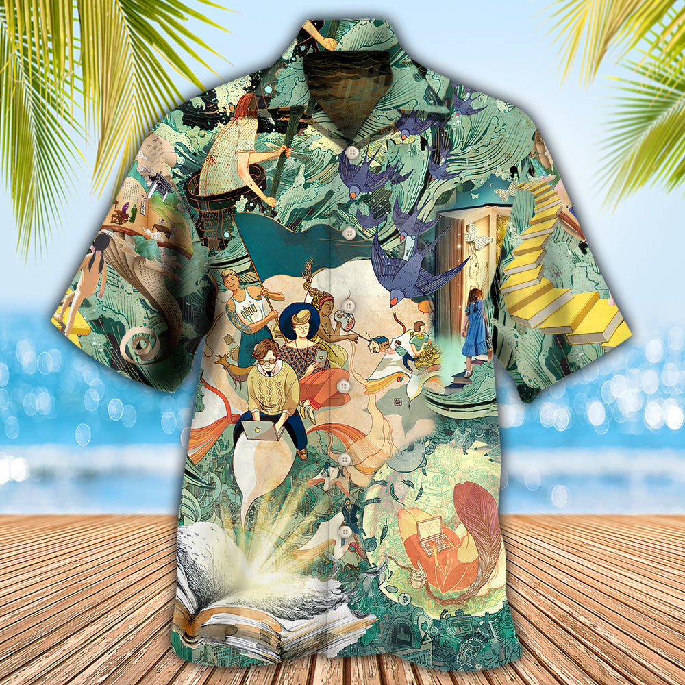 Author Build Your Mind - Hawaiian Shirt 