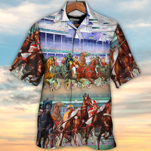 Harness Racing Horse Racing Horse Lover - Hawaiian Shirt 