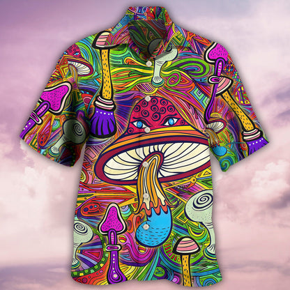 Hippie Mushroom Hypnotizing - Hawaiian Shirt 