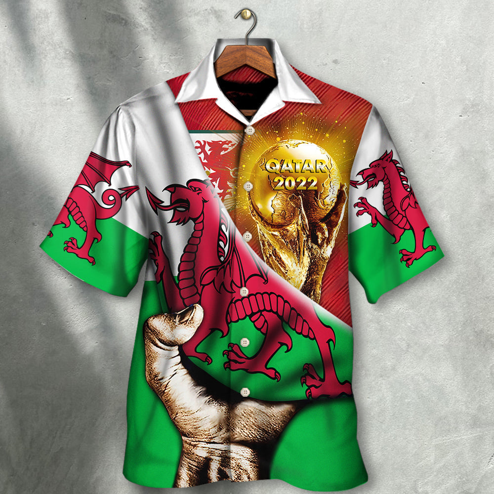 World Cup Qatar 2022 Wales Will Be The Champion Flag Vintage - Hawaiian Shirt 