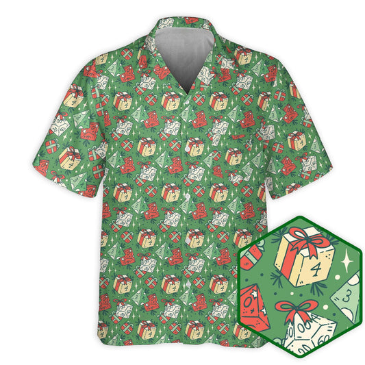 DnD Dice Gift Pattern Small - Hawaiian Shirt 