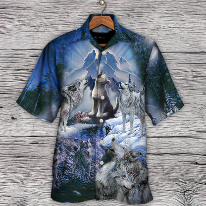 Wolf Is Not Lonely Just Alone - Hawaiian Shirt 