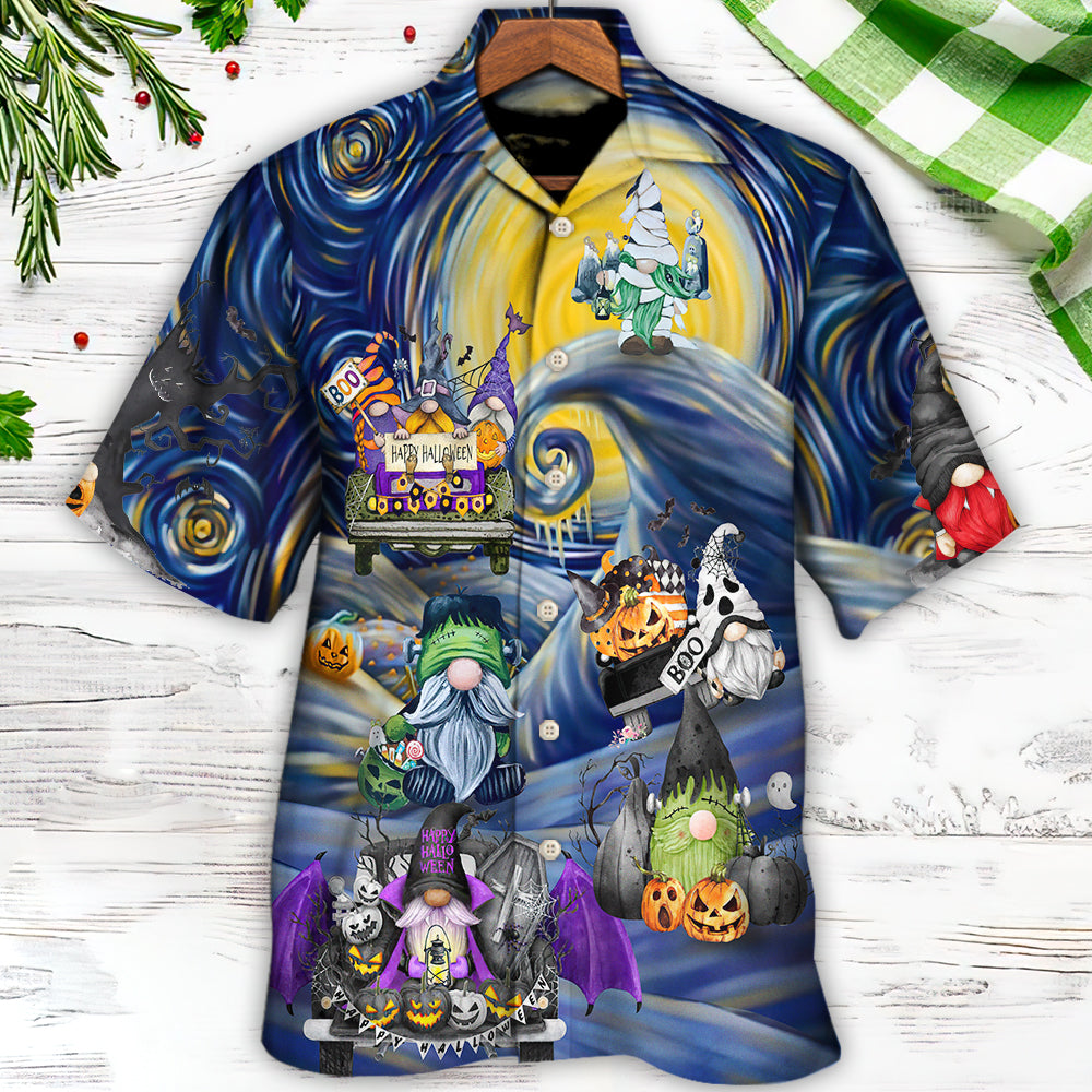 Halloween Gnome Spooky Inviting Haunted House - Hawaiian Shirt 