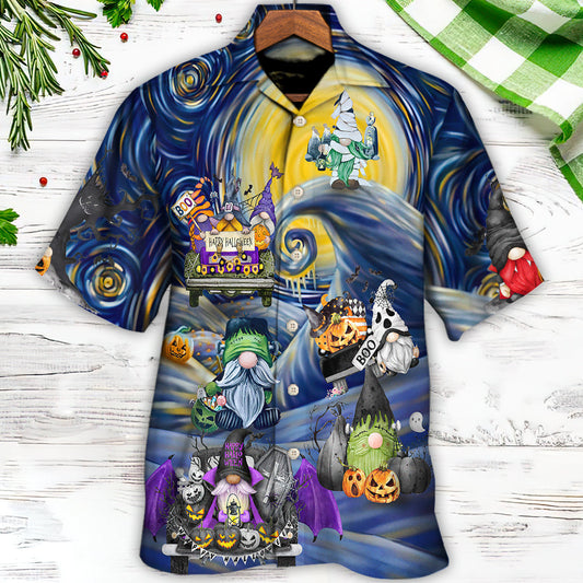 Halloween Gnome Spooky Inviting Haunted House - Hawaiian Shirt 