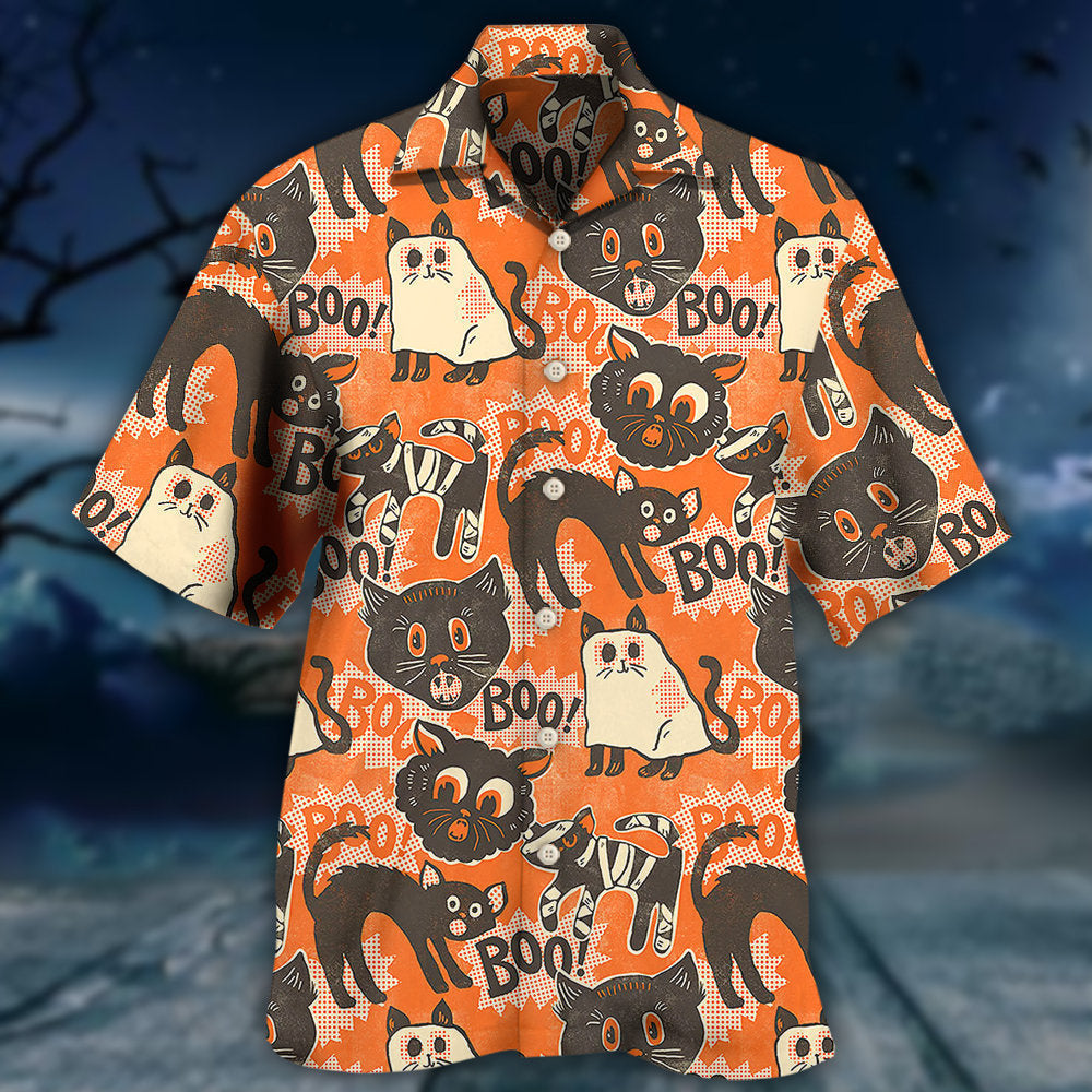Halloween Spooktacular Scaredy Cat - Hawaiian Shirt 