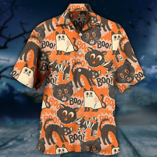 Halloween Spooktacular Scaredy Cat - Hawaiian Shirt 