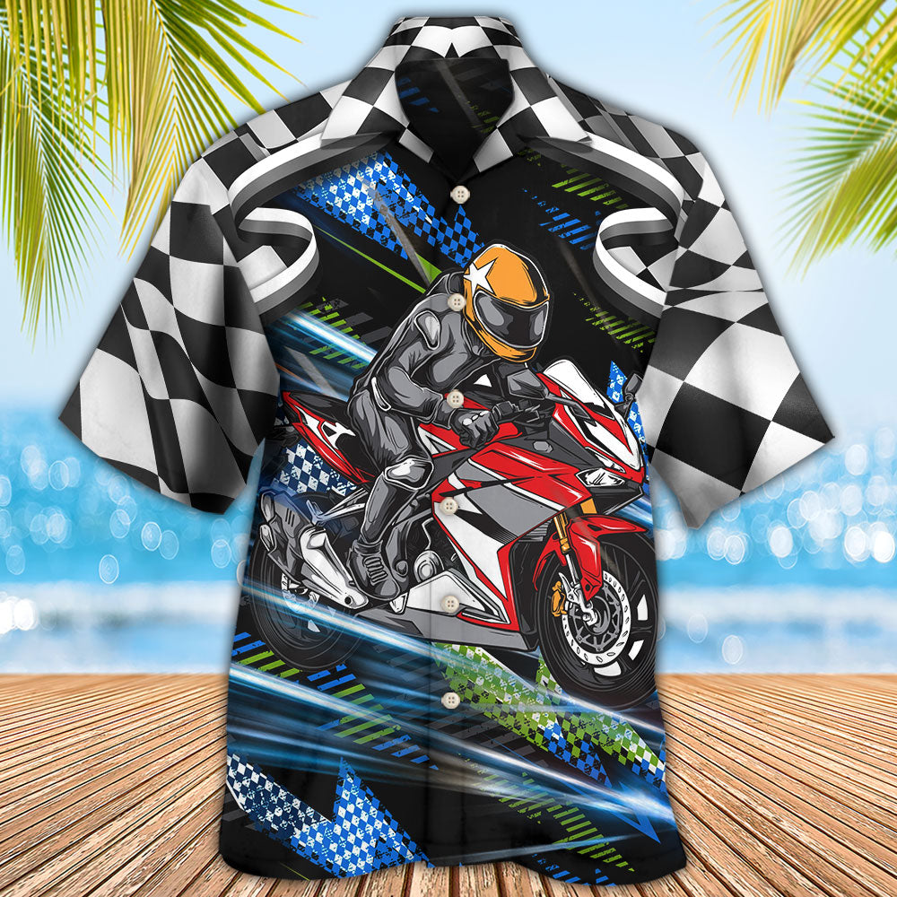 Motorbike Dog I Like Dogs And Motogp - Hawaiian Shirt 