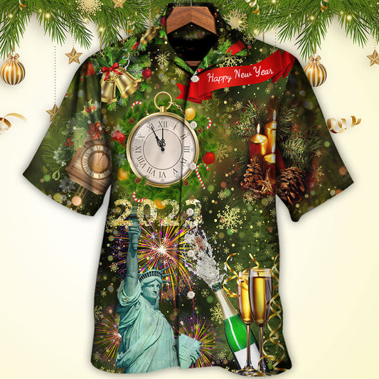 America 2023 Happy New Year Night - Hawaiian Shirt 