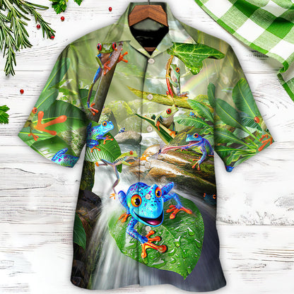 Frog Every Journey Begins With A Single Hop - Hawaiian Shirt 