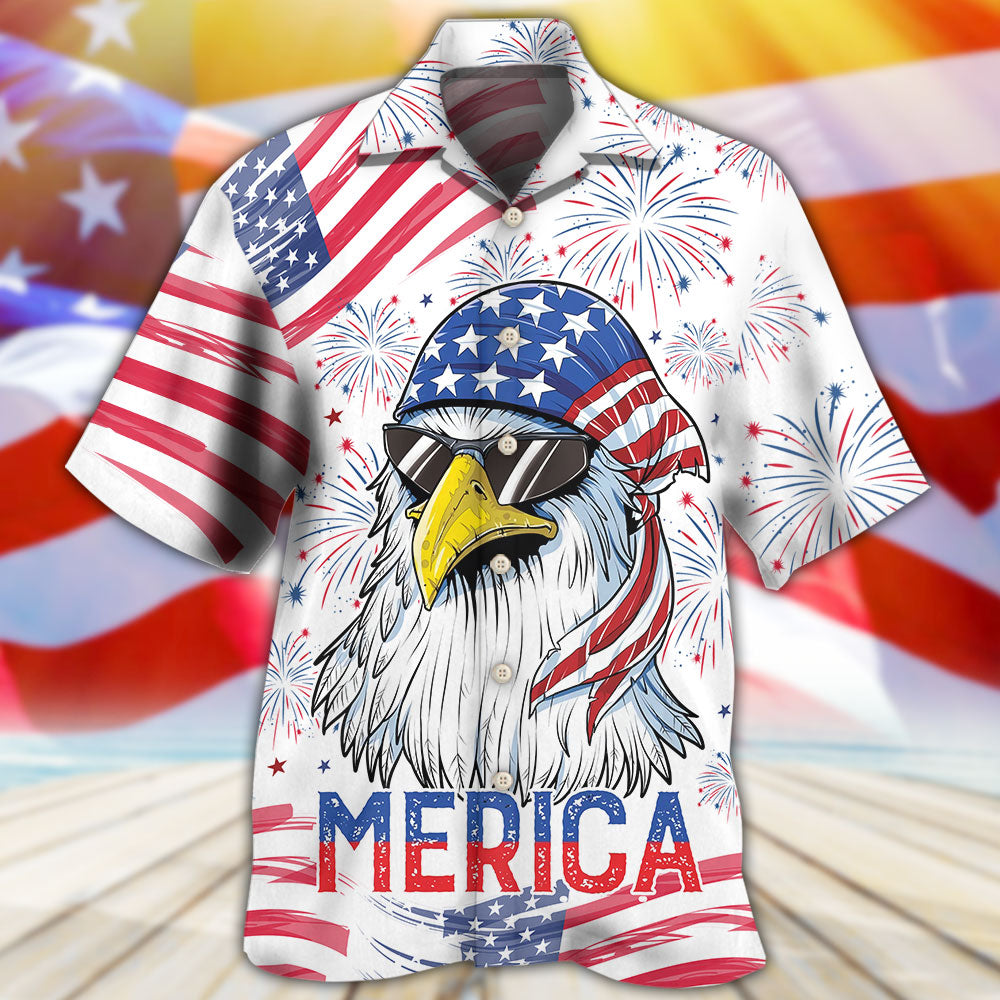 Eagle Independence Day American - Hawaiian Shirt 