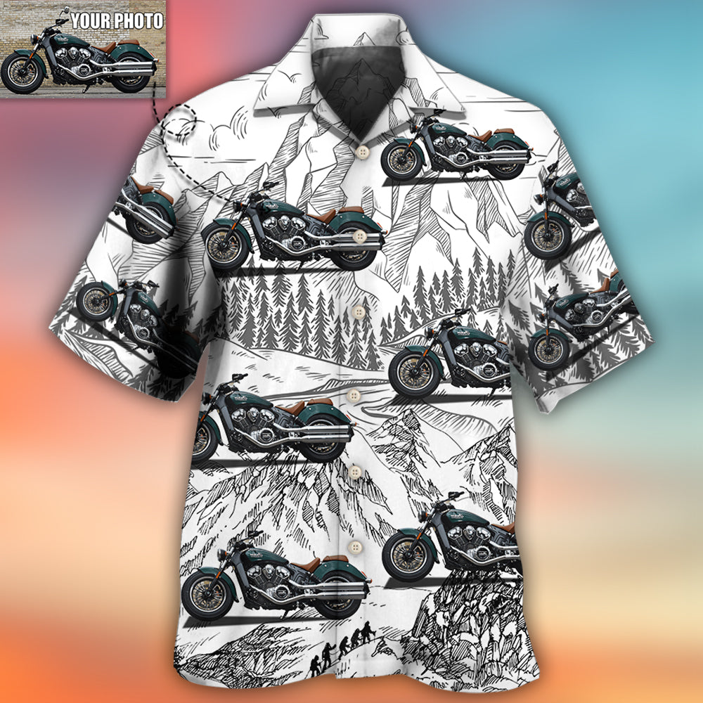 Motorcycle My Sweet Lover Custom Photo - Hawaiian Shirt 