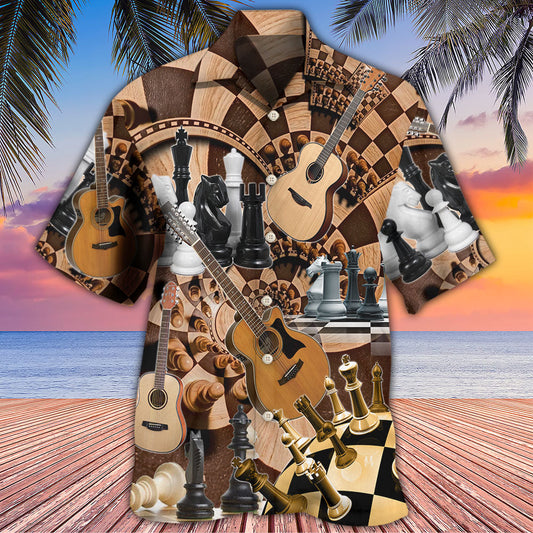 Chess I Like Chess And Guitars - Hawaiian Shirt 