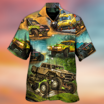 Jeep Abstract So Cool Vintage Art Style - Hawaiian Shirt 