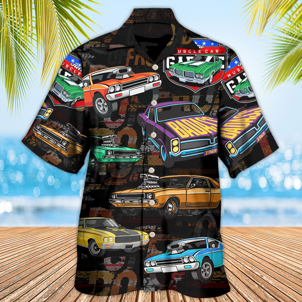 Muscle Car Racing Speed Road - Hawaiian Shirt 