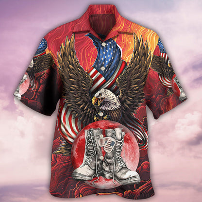 Veteran Boots Never Underestimate - Hawaiian Shirt 