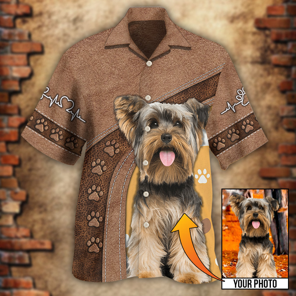 Dog Paw Various Style Custom Photo Personalized - Hawaiian Shirt 