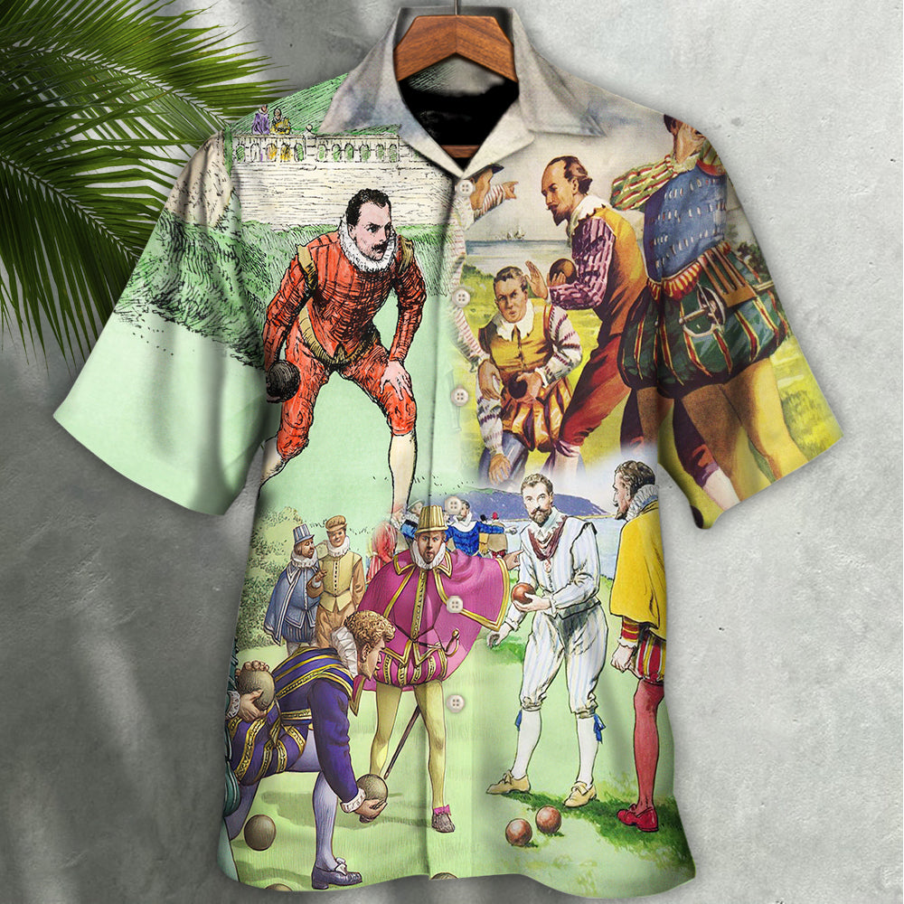Lawn Bowling History Of Lawn Bowling Amazing - Hawaiian Shirt 
