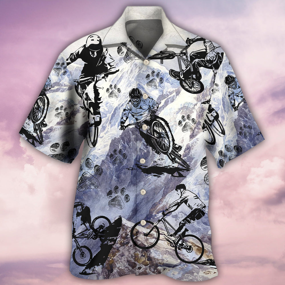 Bike I Like Dogs - Hawaiian Shirt 