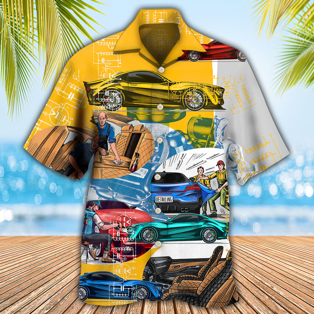 Car Auto Detailing Automobile Center - Hawaiian Shirt 