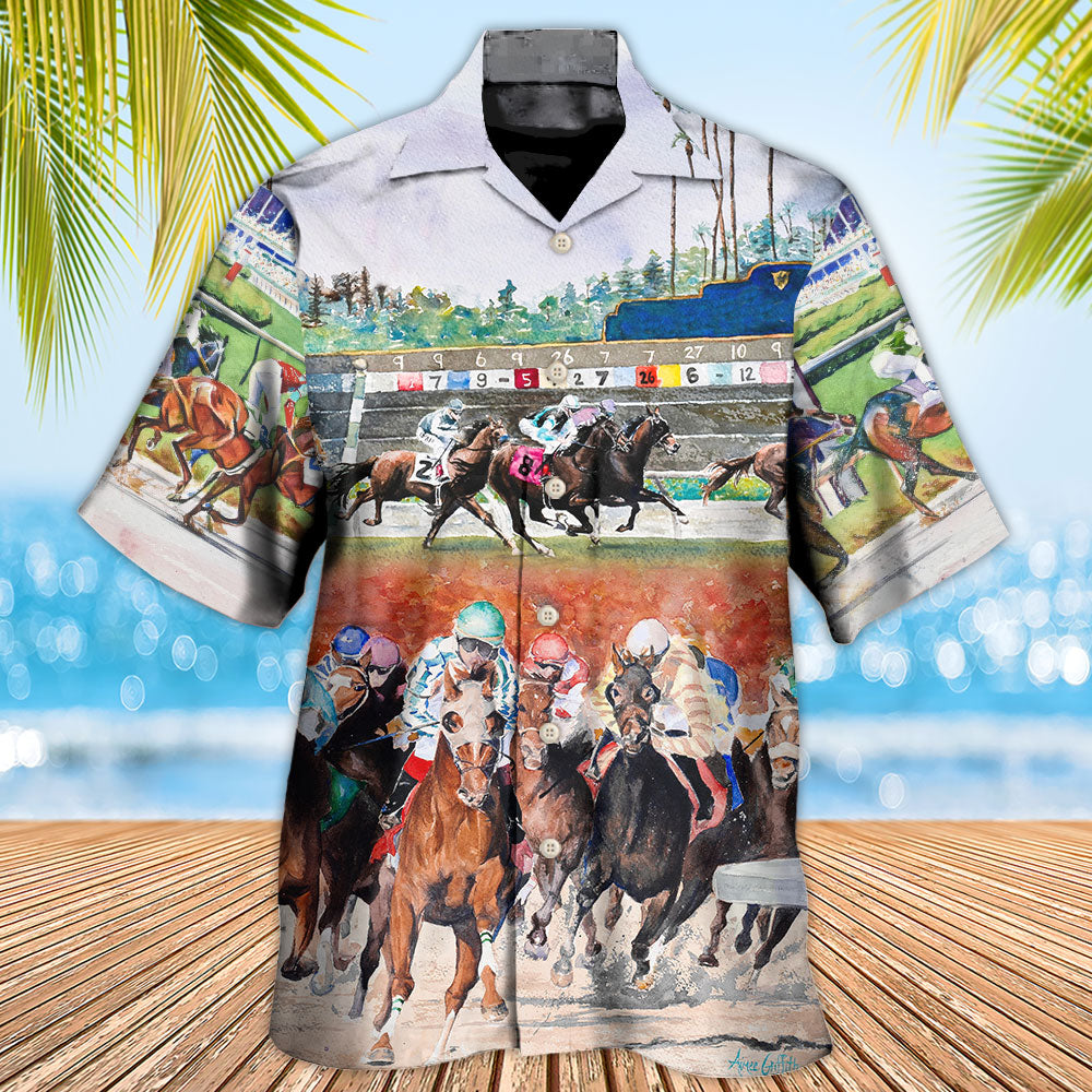 Horse Racing Wild Power - Hawaiian Shirt 